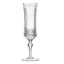 Taça Lapidada Cristal - Champagne - Transparente