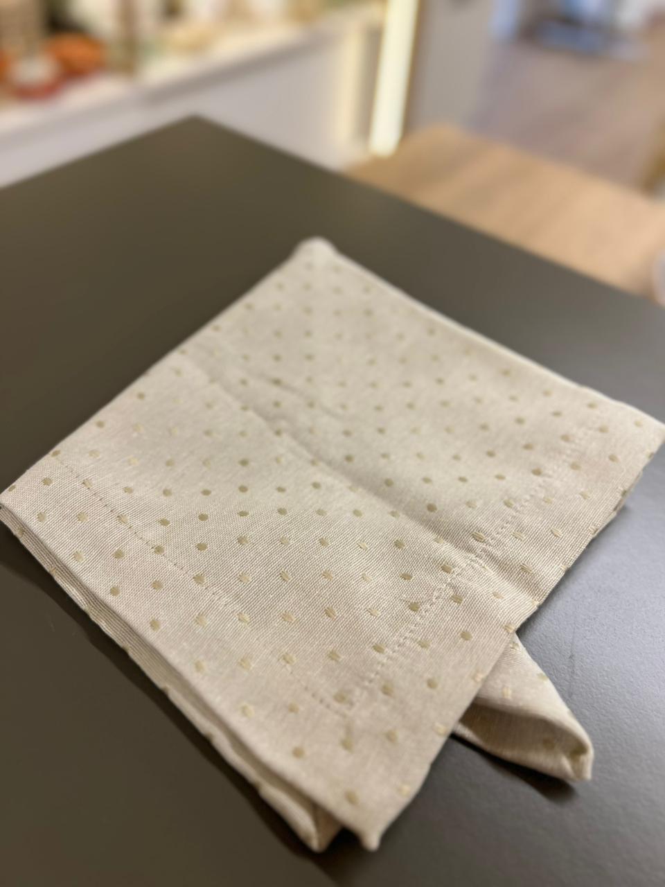 kit com 4 guardanapos de tecido - poá - Algodão