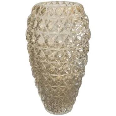 Vaso Murano Pó de Ouro 24k - Transparente