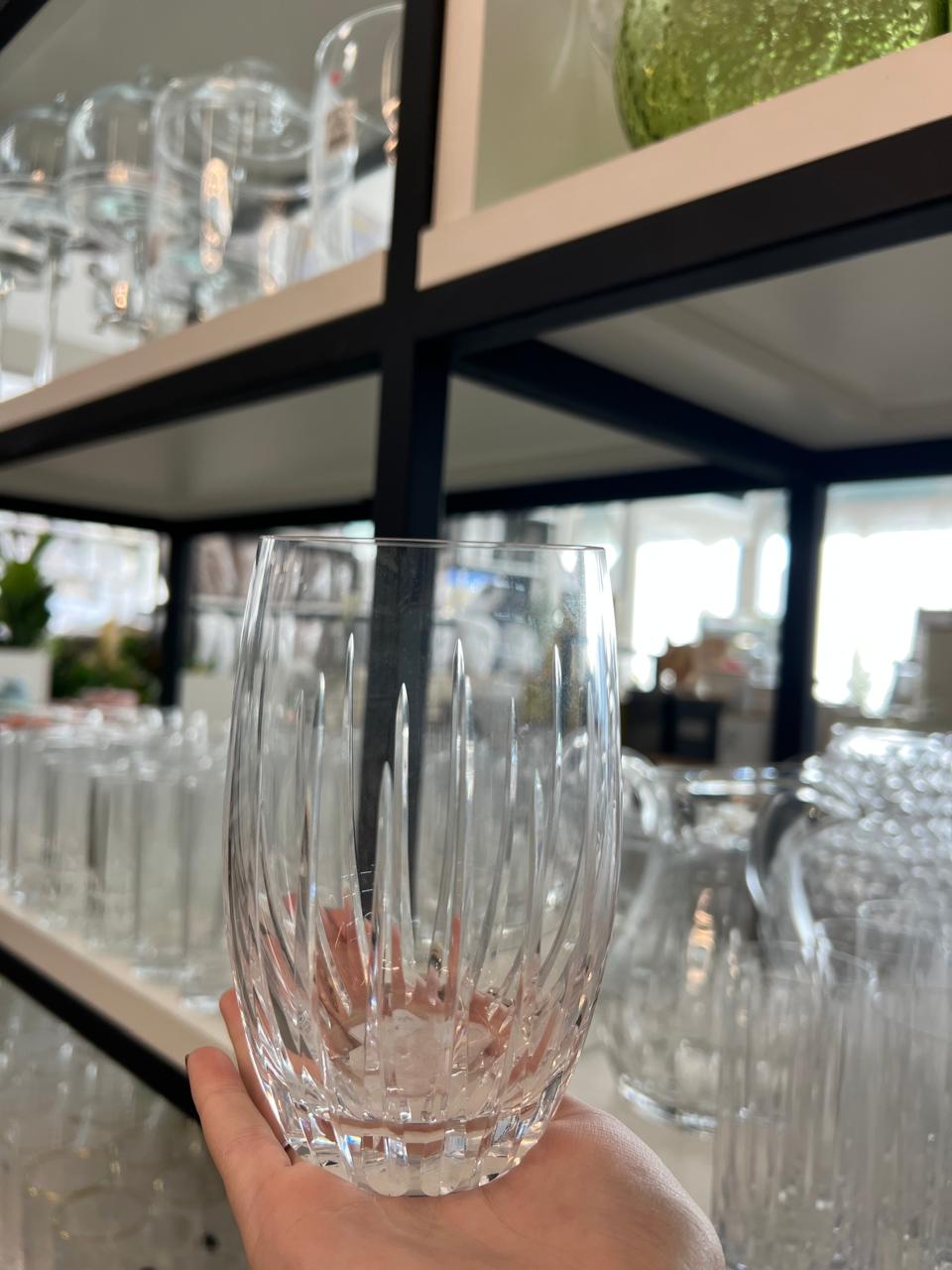 Copo de cristal - lapidado