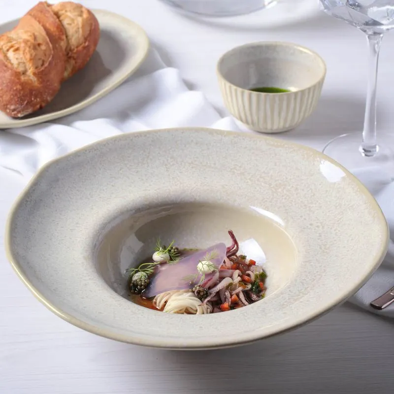 Prato de massa orgânico - creme