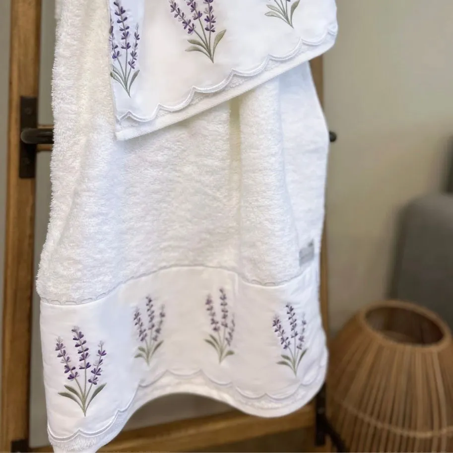 Jogo de banho lavanda ( toalha banho + toalha de rosto)