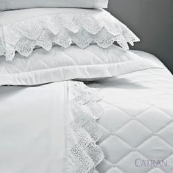 Jogo de cama Galles 600 fios queen (2 fronhas + 1 sobre lençol + 1 lençol de elástico)