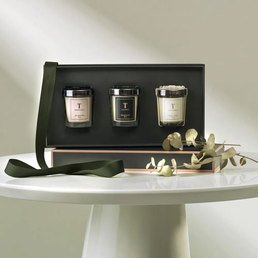 Kit 3 velas perfumadas