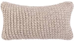 Capa de almofada tricô Jaipur - 100% algodão - Branco